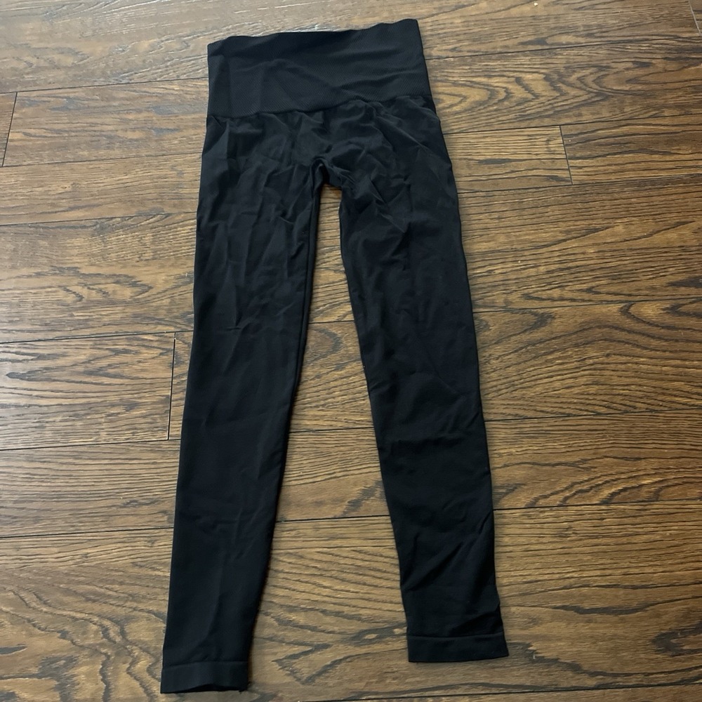 ASSETS by SPANX Women's Ponte Leggings Black Womens Size Small
